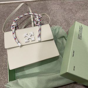 OFF-WHITE Jitney 2.8 Medium Gummy Leather Tote